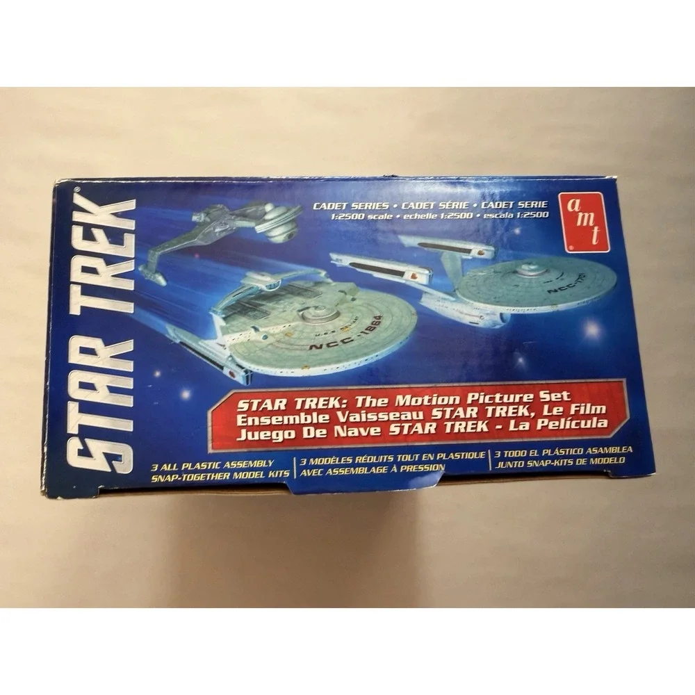 AMT Star Trek The Motion Picture Set 1:2500 Scale Cadet Series 3 Model Kits Open